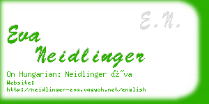 eva neidlinger business card